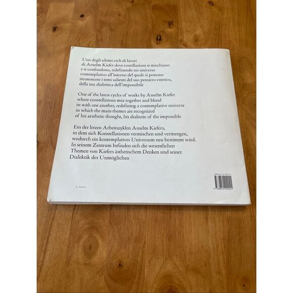 ANSELM KIEFER STELLE CADENTI, DANILO ECCHER, ART BOOK, ITALIAN TEXT - Picture 3 of 3